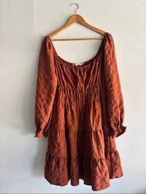 Liberty Love Terracotta Long Sleeve Dress